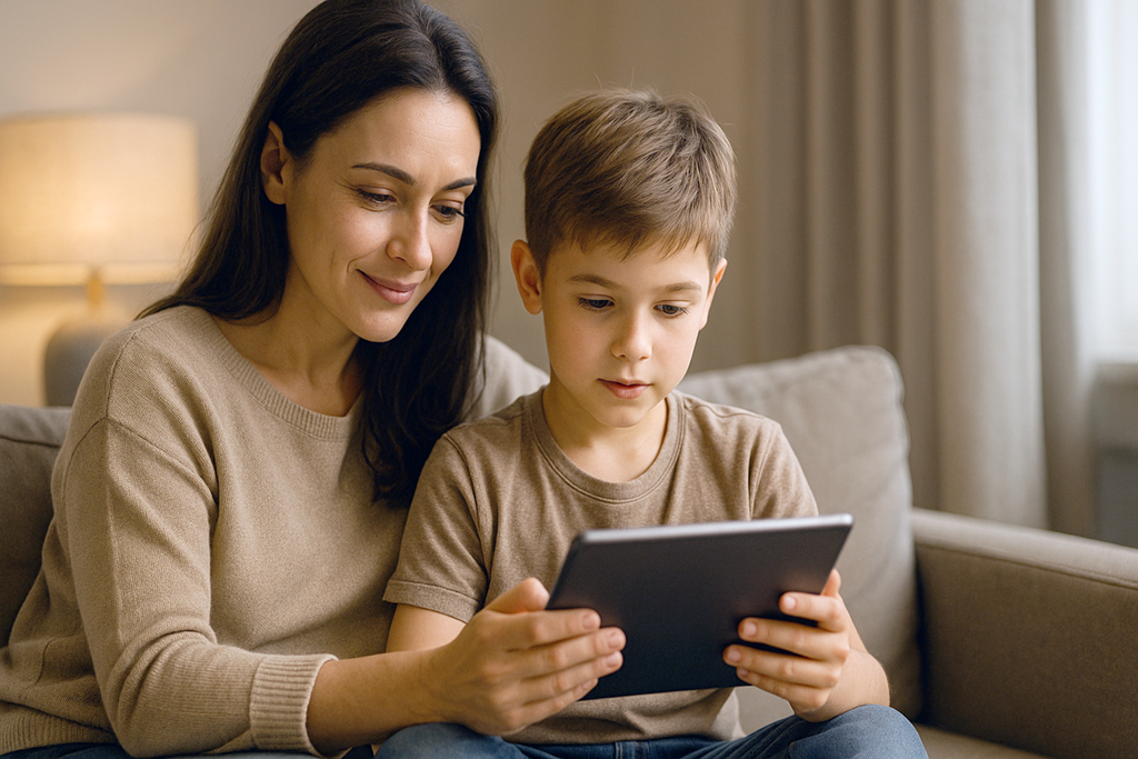 Dieta digitale per una pianificazione dell'utilizzo degli schermi tra madre e figlio